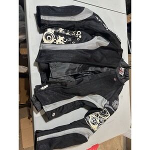 Joe ROCKET Women's Cleo Motorcycle Black Mesh Padded Armored Jacket Small Hooded